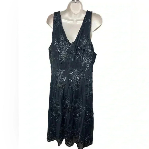 Torrid Size 20 Black Sequin Skater Dress | Party, Cocktail, Formal - Picture 10 of 11